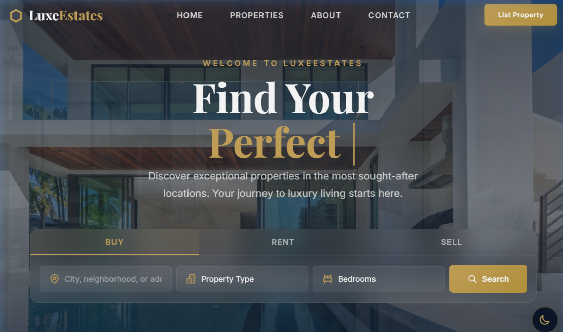 LuxeEstates Property Platform